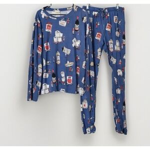 Munki Munki Women's Costco Pajama Set XXL Lounge Sleepwear Cozy Soft Long Sleeve